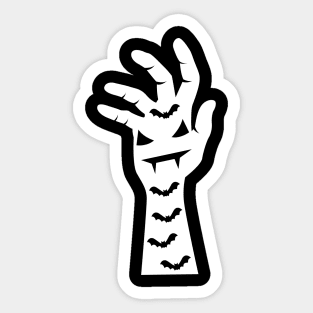 Vampire Hand Sticker